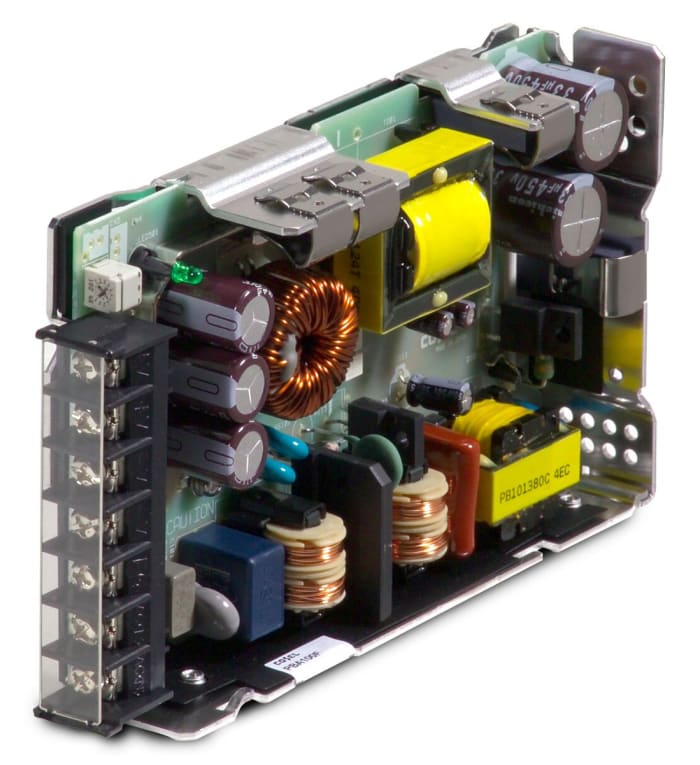 PBA100F-3R3-C The Cosel PBA100F-3R3-C is an open frame AC/DC converter with a 3.3V output voltage and 20A current rating. It operates from an 85-264V AC input and offers 66W of power.