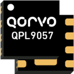 QPL9057 The QPL9057 from Qorvo is a low noise amplifier designed for robust performance over the 0.6 to 4.2 GHz frequency range. It offers ultra-low noise figure and high linearity.