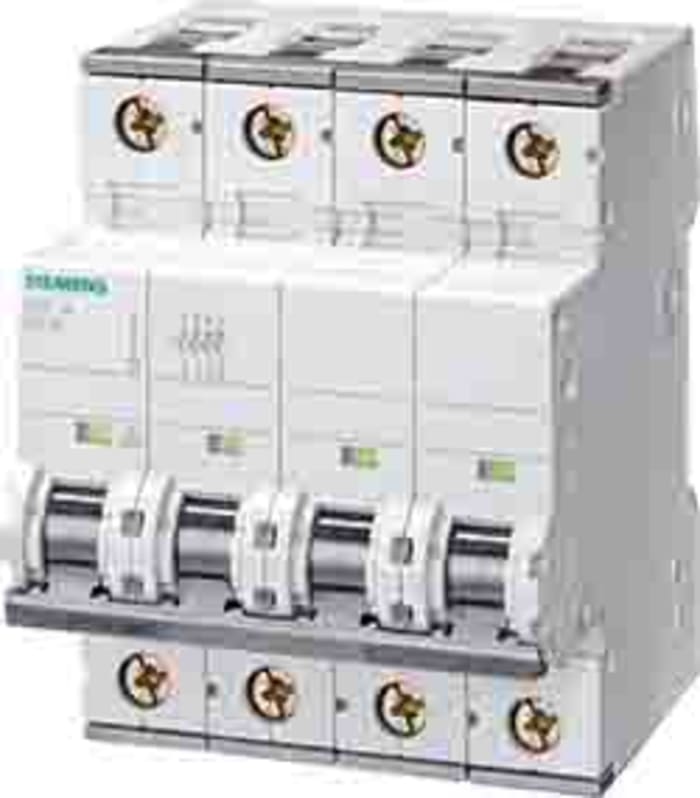 5SY4615-8 The Siemens 5SY4615-8 is a 4-pole miniature circuit breaker from the SENTRON 5SY4 series. It features a 1.6A current rating and a 400V AC / 72V DC voltage rating.