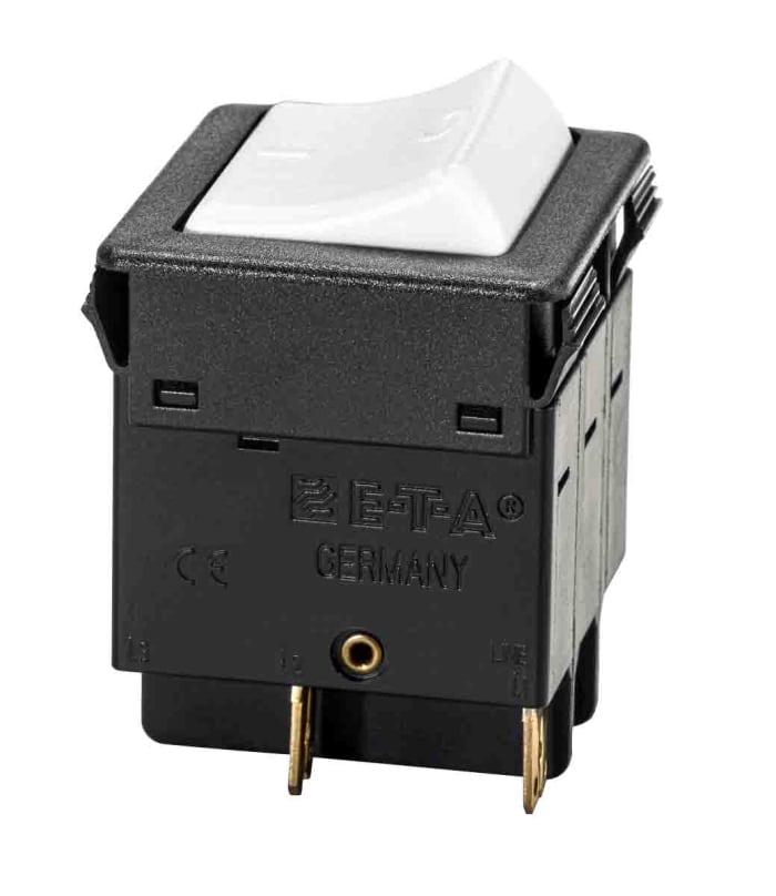3130-F130-P7T1-W02Q-16A The E-T-A 3130-F130-P7T1-W02Q-16A is a 3-pole thermal circuit breaker designed for panel mounting. It features a 16A current rating and rocker actuator.