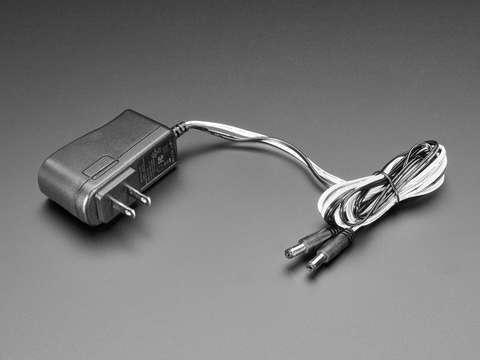 2591 This Adafruit Industries LLC AC/DC wall mount adapter provides a split power supply with outputs of +12VDC and -12VDC, each capable of 500mA. It is suitable for ITE (Commercial) applications.