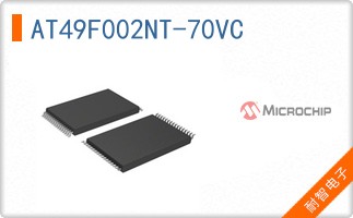 AT49F002NT-70VC The Microchip AT49F002NT-70VC is a 2Mb parallel Flash memory device. It features a 70ns access time and operates within a voltage range of 4.5V to 5.5V.