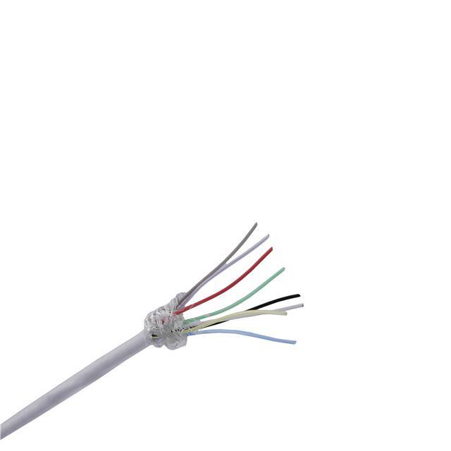 TAU-2819,08-B CABLE 8CON 28AWG WHT SHLD 500'