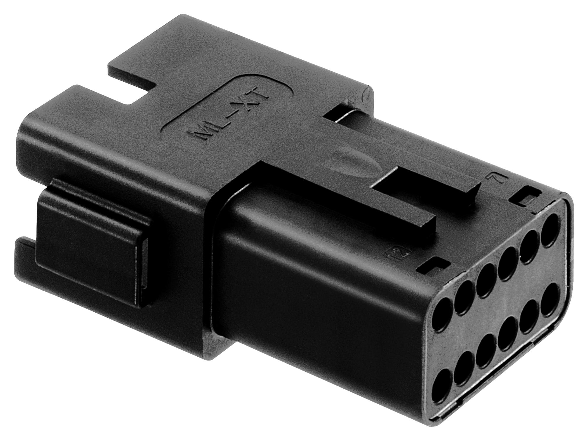 93444-6121 Molex 93444-6121 is a 12-position, black receptacle connector housing from the ML-XT series. It is RoHS3 compliant and has an MSL of 1 unlimited.