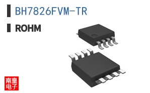 BH7826FVM The ROHM Semiconductor BH7826FVM is a Class AB mono audio amplifier. It delivers 500mW of output power and comes in an 8-MSOP package.