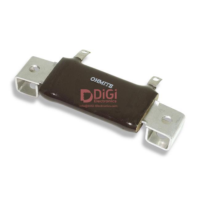 F40J25R The Ohmite F40J25R is a 40W wirewound chassis mount resistor with 25 Ohms resistance and a ±5% tolerance. It features a vitreous enamel coating and solder lug terminals.