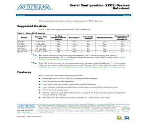 EPCS64SI16N The Altera EPCS64SI16N is a Programmable Logic Device (PLD). It features RoHS3 compliance and MSL 1 Unlimited rating.