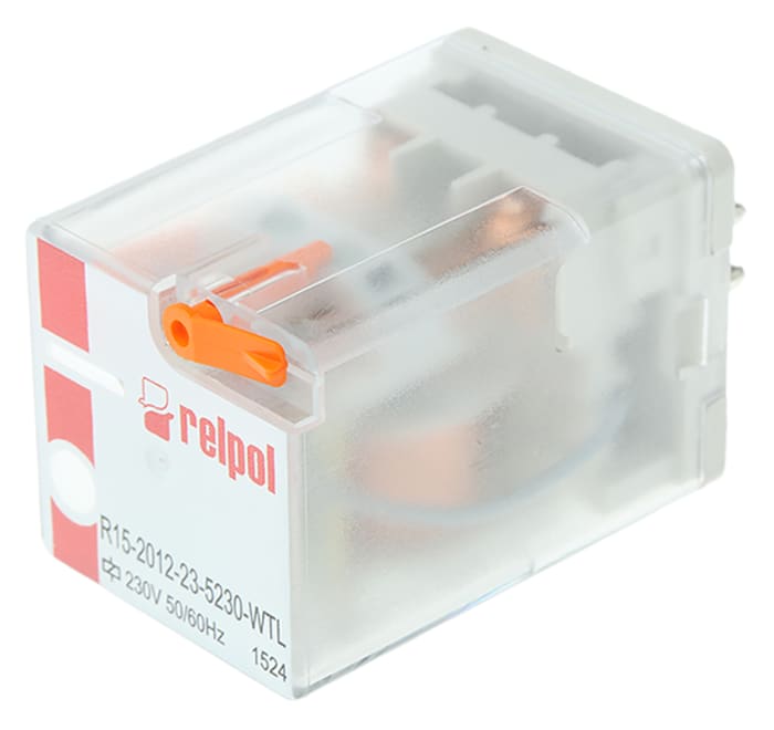 R15-2012-23-5230-WTL The Altech Corporation R15-2012-23-5230-WTL is a DPDT general purpose power relay. It features a 230VAC coil and a 10A switching current.