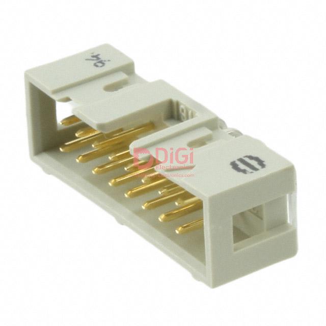 9185166323 The Harting 9185166323 is a 16-position connector header with a 2.54mm pitch. It features a through-hole, right-angle mounting style.