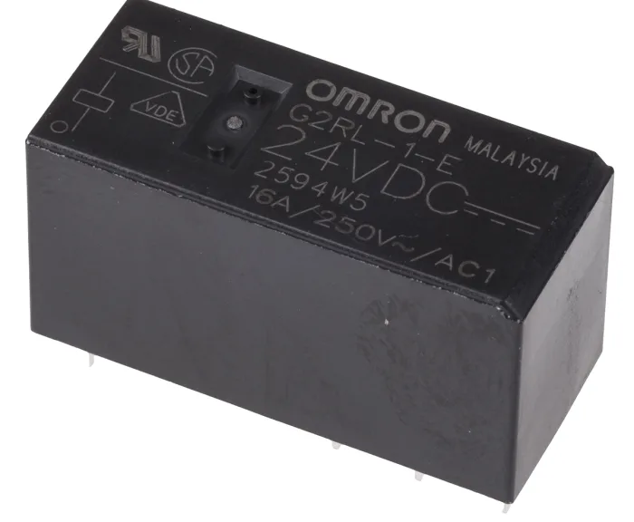 G2RL1-24VDC The Omron G2RL1-24VDC is a PCB Power Relay rated at 24V DC. It is designed for use in power electronics boards.