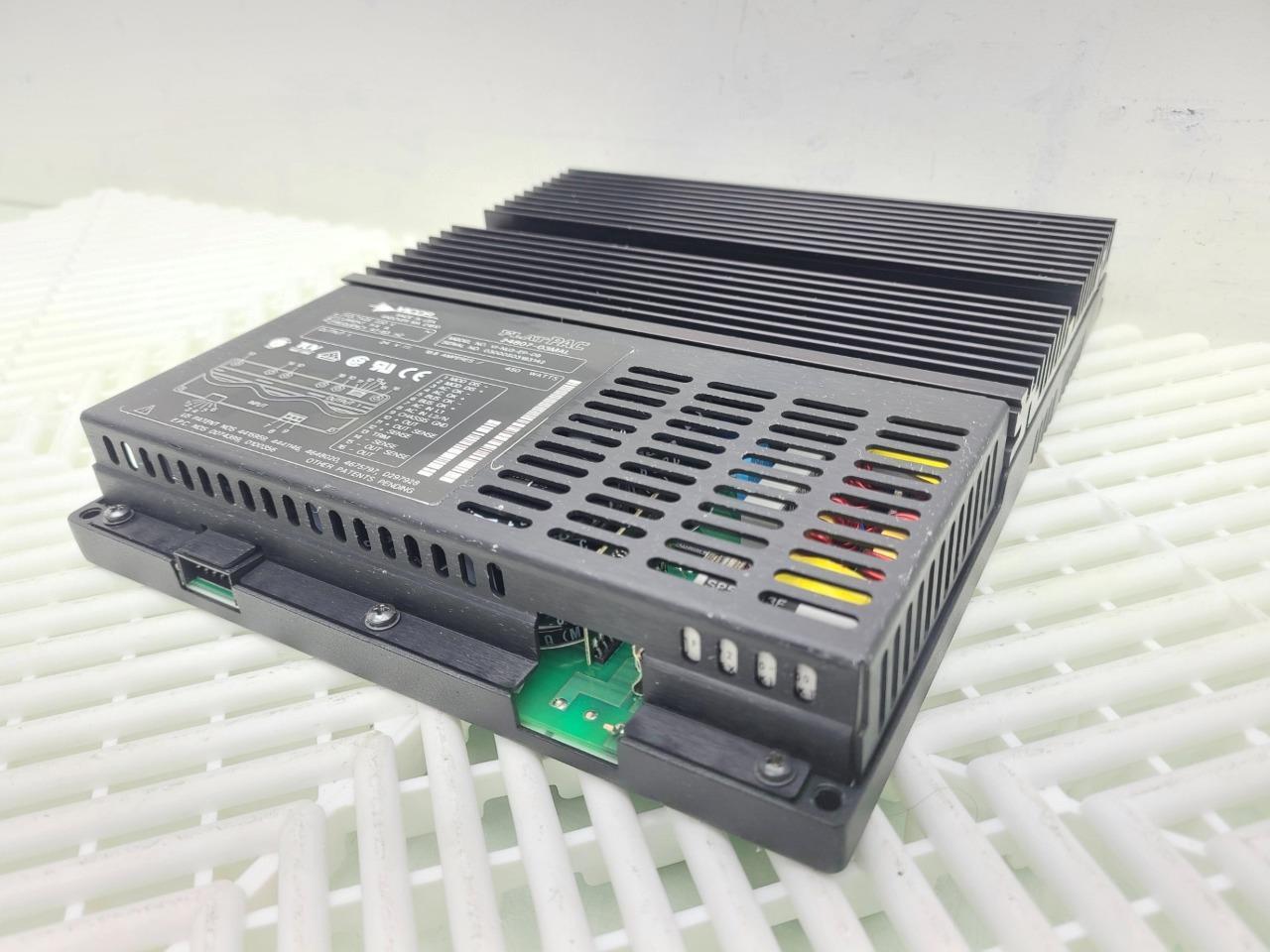 VI-NU3-EP-09 The Vicor VI-NU3-EP-09 is an AC DC power supply from the FlatPac series. It accepts a 230V AC input and provides a 24V DC output at 450W.