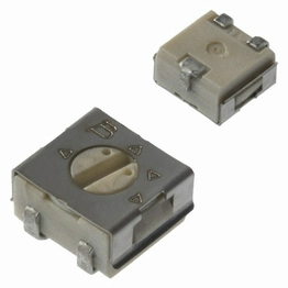 3314J-1-101E The Bourns 3314J-1-101E is a 100 Ohm trimmer potentiometer with a 0.25W power rating and ±20% tolerance. It features a surface mount design with J lead termination.