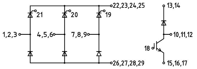 TDB6HK180N16RR The Infineon TDB6HK180N16RR is a bridge rectifier designed for AC switching applications. It features RoHS3 compliance and an MSL 1 rating.