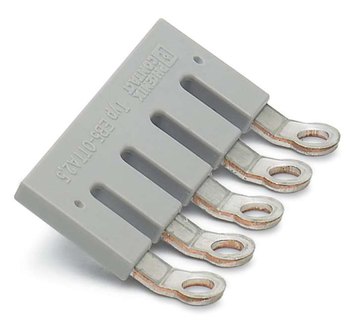 3026050 The Phoenix Contact 3026050 is an Insertion Bridge from the EB 5- OTTA 6 Series, designed for use with DIN Rail Terminal Blocks. It is RoHS3 Compliant and has an MSL of 1.