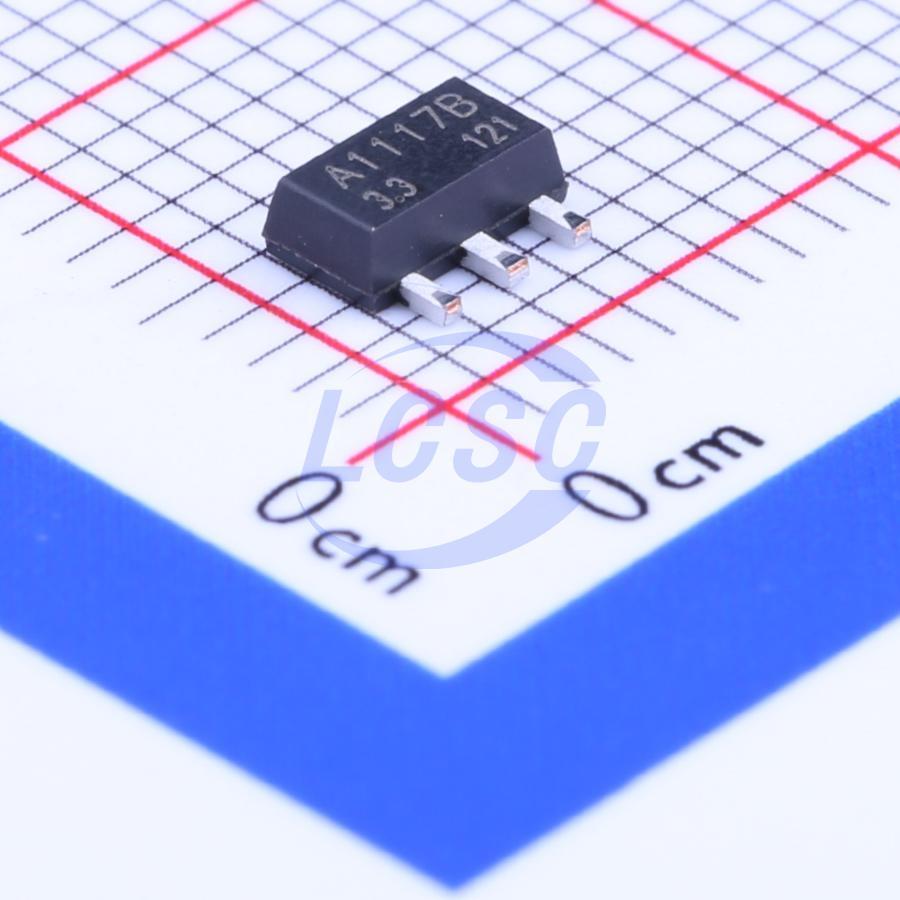 CJA1117B-3.3 The CJ CJA1117B-3.3 is a 3.3V low dropout linear regulator. It features a low dropout voltage of 1.15V at 1A output current and is available in a SOT-89-3L package.