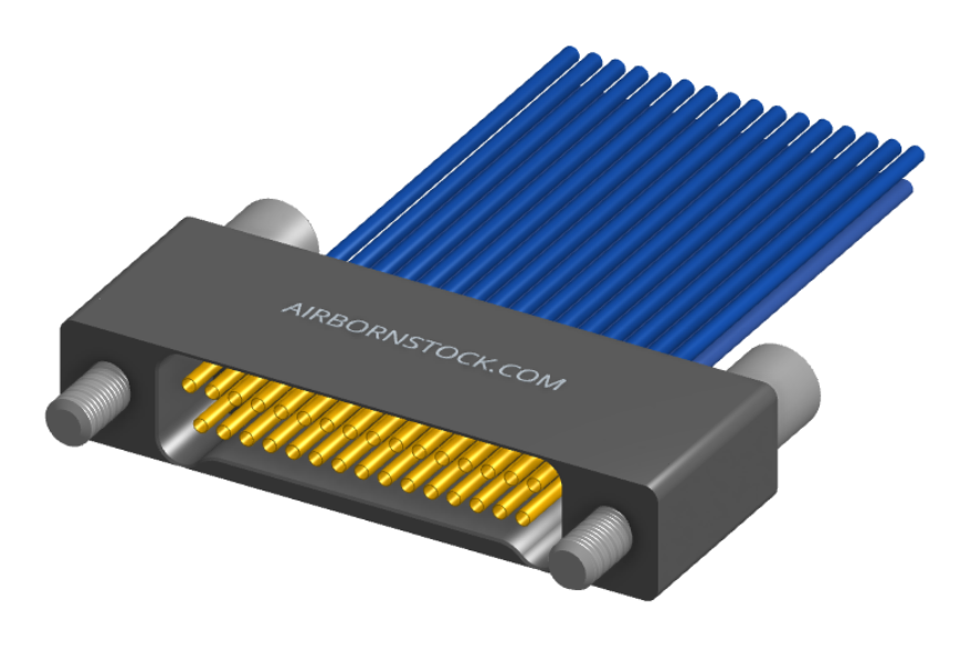 NM-222-031-261-JCAA The AirBorn NM-222-031-261-JCAA is a nano-miniature D-shaped connector with 62 contacts and a 0.64mm pitch. It features plated through hole termination and turning jackscrew hardware.