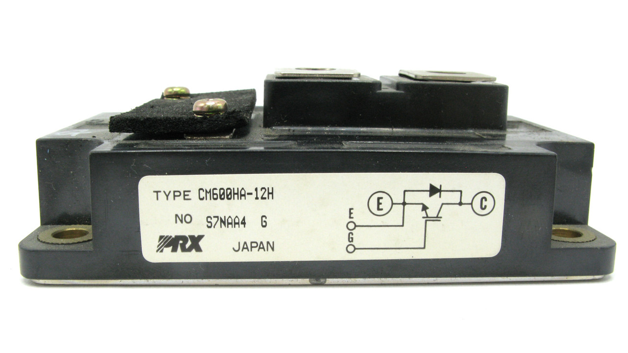 CM600HA-12H Powerex CM600HA-12H is a 600V, 600A single IGBT module with reverse-connected free-wheel diode. It dissipates up to 2100W and is designed for chassis mount applications.