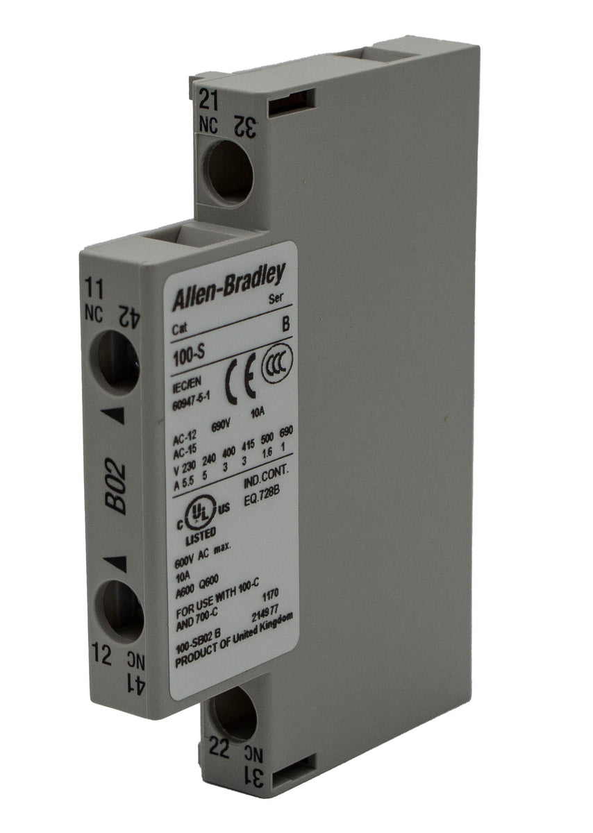 100-SB02 The Allen Bradley 100-SB02 is a special purpose transistor. It is RoHS3 Compliant and has an MSL rating of 1.