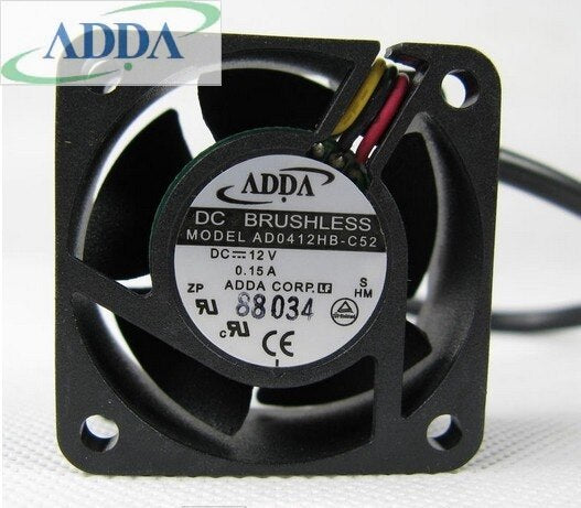 AD0412HB-C52 The ADDA AD0412HB-C52 is a 12V DC axial cooling fan with a 0.15A current rating and dimensions of 40x40x20mm. It features a brushless motor for reliable operation.
