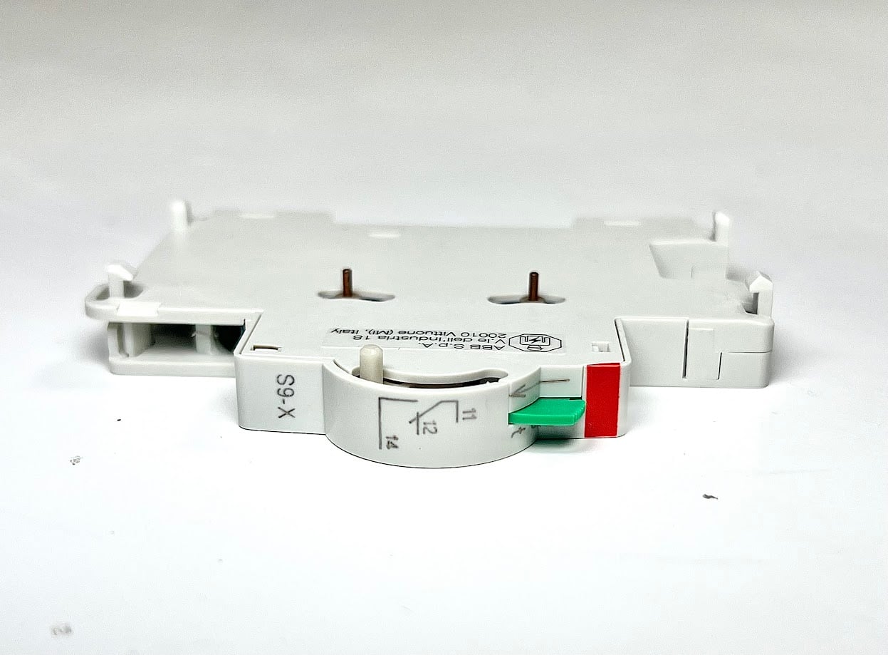 S9-X The ABB Power Electronics S9-X is an auxiliary contact featuring a 1NO + 1NC configuration. It is RoHS3 Compliant and has an MSL of 1.