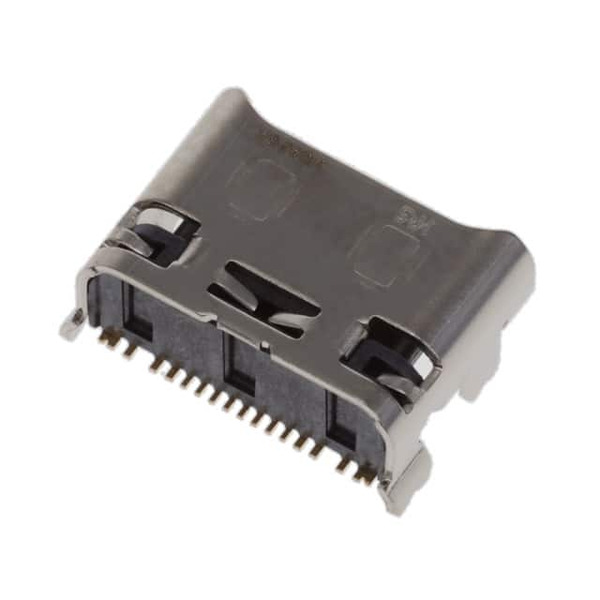 CX90411-11Z The Conexant Systems CX90411-11Z is a USB Type-C receptacle connector designed for high-speed data and power applications. It features 24 contacts and a right-angle surface mount design.