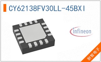 CY62138FV30LL-45BXI The Infineon CY62138FV30LL-45BXI is a 2Mbit SRAM memory featuring a 256K x 8 organization and a parallel interface. It operates within a voltage range of 2.2V to 3.6V with an access time of 45ns.