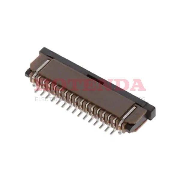 SFW15R-1STAE1-LF The Amphenol ICC SFW15R-1STAE1-LF is an FFC/FPC connector featuring Zero Insertion Force (ZIF) technology. It has a surface mount, right-angle configuration.