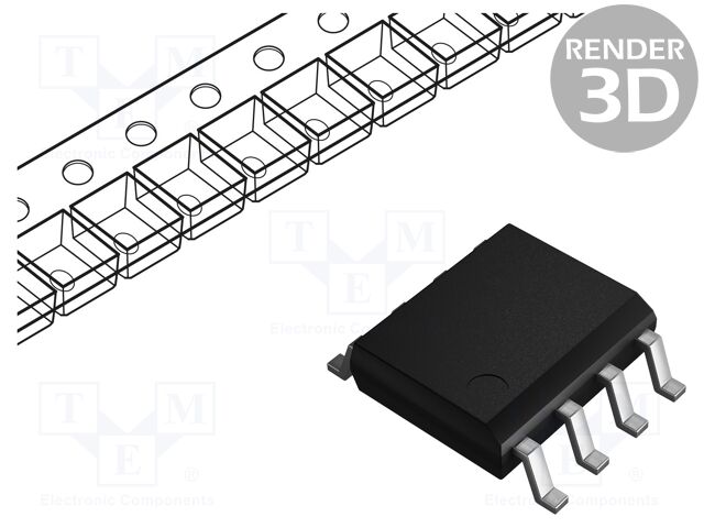 AD620ARZ The Analog Devices AD620ARZ-REEL7 is a single-channel operational amplifier with a 1MHz bandwidth. It operates within a ±2.3 to 18V DC supply range and comes in an SO8 package.