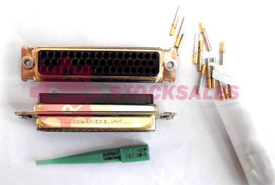DDMAF50S DDMAF50S is a 50-position D-Sub receptacle connector from ITT Cannon with female sockets, panel mount, and crimp termination. It features gold-plated contacts and a steel shell with yellow chromate plating.
