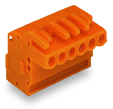 232-312 The Wago 232-312 is a 1-conductor female plug with a 5.08 mm pin spacing and a 300V voltage rating. It utilizes CAGE CLAMP connection technology for reliable connections.