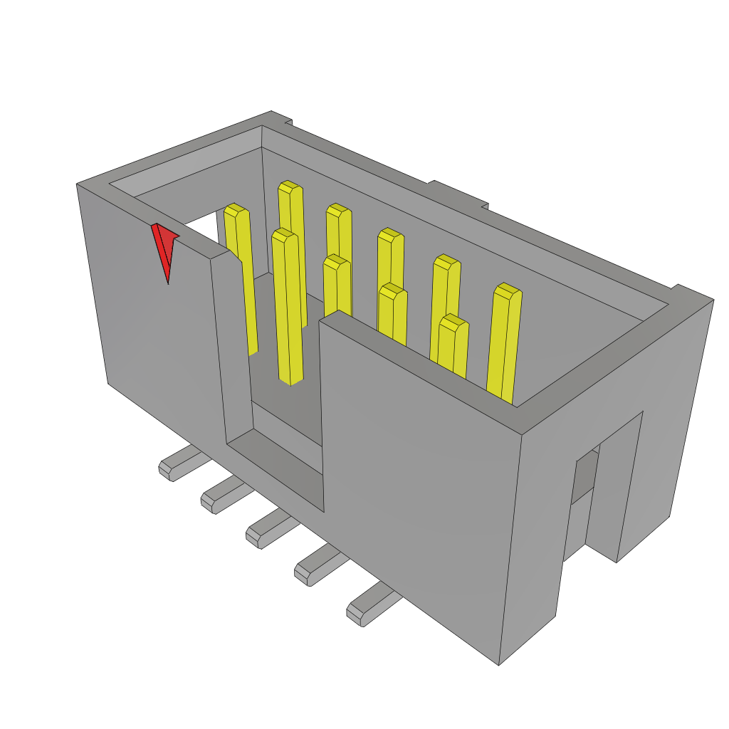 HTST-105-01-LM-DV-TR Samtec HTST-105-01-LM-DV-TR is a 10-position, 2-row, 2.54mm pitch shrouded header with male square pins, surface mount termination, and a current rating of 3.4A per contact.