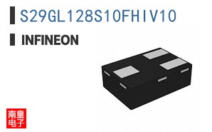 S29GL128S10FHIV10 The Infineon S29GL128S10FHIV10 is a 128Mbit NOR Flash memory with a parallel interface. It operates within a temperature range of -40°C to 85°C.