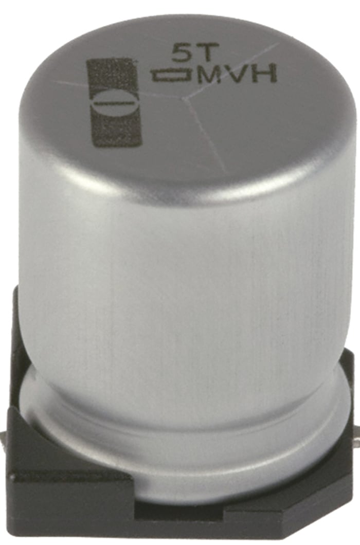 EMVH630ARA221MKG5S The Nippon Chemi-Con EMVH630ARA221MKG5S is a polarized aluminum electrolytic capacitor designed for surface mounting. It offers a capacitance of 220μF and a voltage rating of 63V dc.