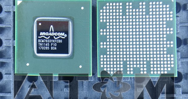 BCM7633YKFEBG The Broadcom BCM7633YKFEBG is an audio chipset designed for various electronic applications. It features RoHS3 compliance and an MSL rating of 1.