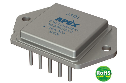 SA01 The Apex Tool Group SA01 is a PWM amplifier designed for high-power analog applications. It features a continuous output current of 20A and a maximum supply voltage of 100V.