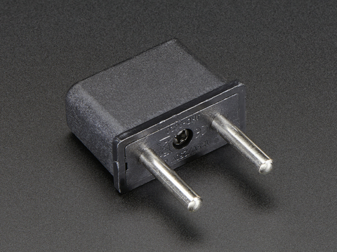990 This is an Adafruit Industries LLC 990 Euro Plug Power Adapter. It allows you to plug a US 2-prong power adapter into outlets in various European countries and other regions.
