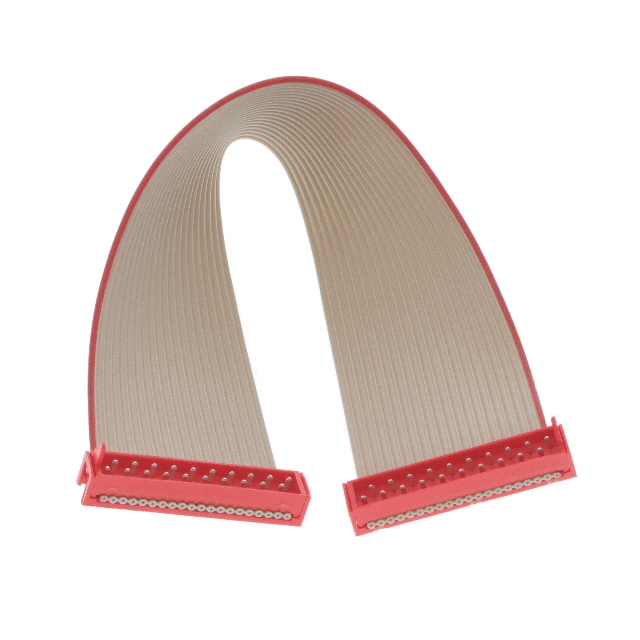 1483358-3 20-position IDC ribbon cable assembly from TE Connectivity. Features plug-to-plug connectors, 2 rows, 250mm length, unshielded.