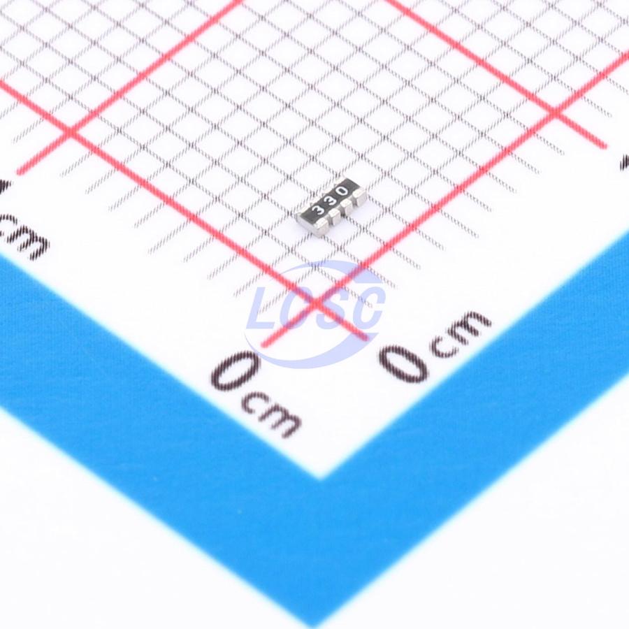 WA04X330JTL The Walsin Technology WA04X330JTL is a resistor network/array with a resistance of 33 Ohms. It is RoHS3 Compliant and has an MSL of 1.