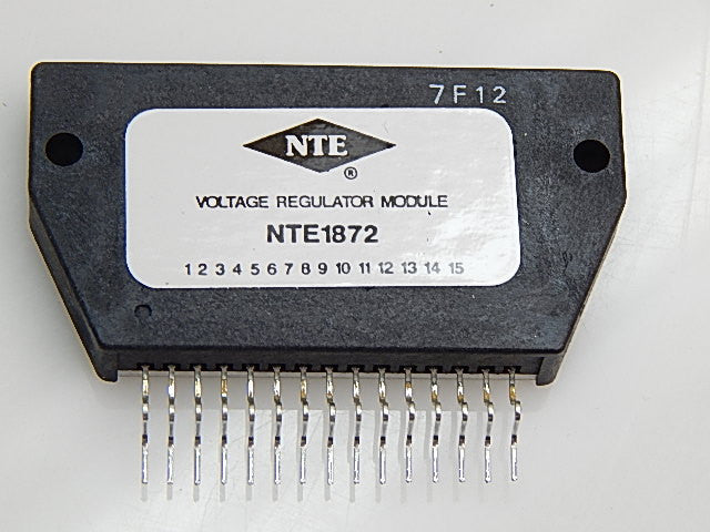 NTE1872 The NTE1872 is a voltage regulator module from NTE Electronics. It is RoHS3 Compliant and has an MSL 1 rating.