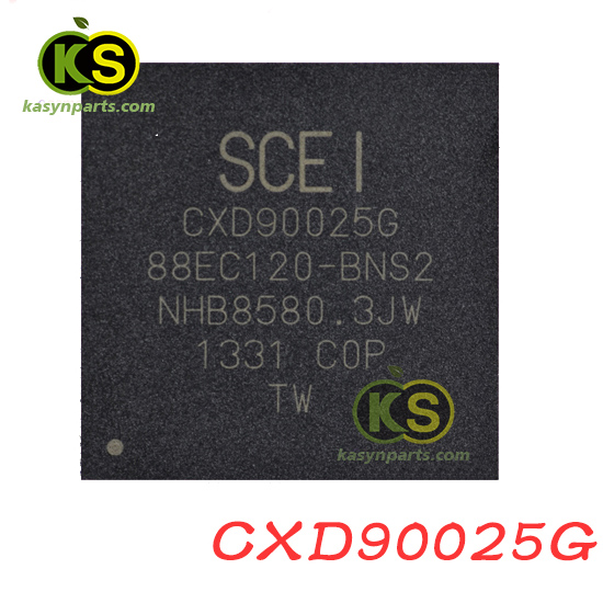 CXD90025G Replacement SCEI SouthBridge CXD90025G Aeolia for PS4 CUH-1000/1100 consoles. This BGA IC is designed to resolve motherboard issues.