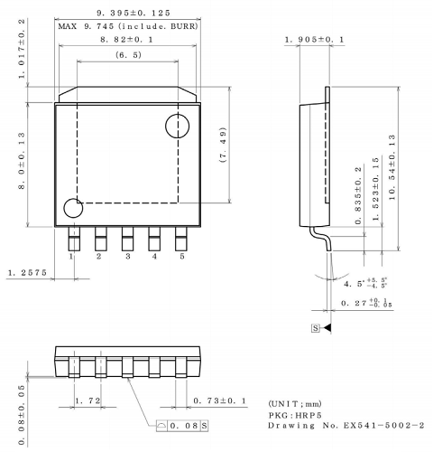 BA33DD0WHFP-TR The BA33DD0WHFP-TR is a fixed output linear voltage regulator from ROHM Semiconductor. It delivers up to 2A output current with ±1% accuracy over a -40°C to +125°C temperature range.