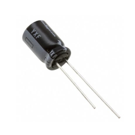 50YXF2R2MEFCT15X11 The Rubycon 50YXF2R2MEFCT15X11 is an aluminum electrolytic capacitor. It features a capacitance of 2.2uF and a voltage rating of 50V.
