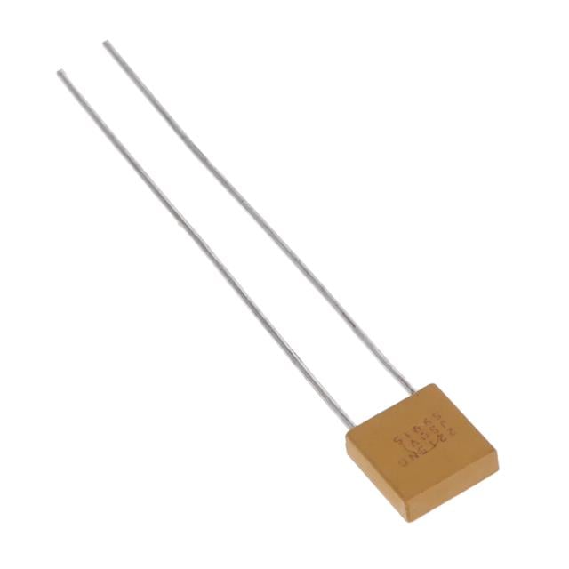 CCR06CG103GR Radial leaded ceramic capacitor, 0.01 µF, 50 VDC, C0G dielectric, ±2% tolerance. MIL-PRF-20 qualified.