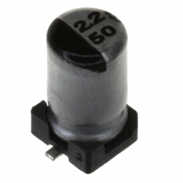 ECE-V1HS2R2SR The ECE-V1HS2R2SR is a 2.2 µF 50 V aluminum electrolytic capacitor from Panasonic Electronic Components. It features a surface mount radial can package and operates within a -40°C to 85°C temperature range.
