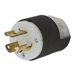 HBL4570C The Hubbell HBL4570C is a 250V AC, 15A locking plug designed for industrial applications. It features a grounding cord mount and screw terminals for secure connections.