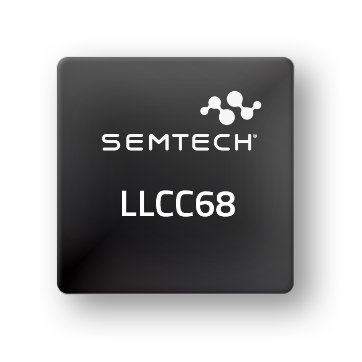 LLCC68IMLTRT The Semtech LLCC68IMLTRT is a LoRa, Sub-GHz RF Transceiver IC featuring integrated TxRx and MCU. It offers a transmit power of 22dBm and a receiver sensitivity of -129dBm.