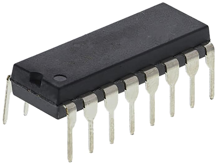 CD74HC365E The Texas Instruments CD74HC365E is a 6-channel buffer and line driver with a 3-state, non-inverting output. It operates with a supply voltage range of 2V to 6V.
