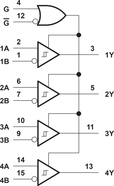 SN55173J The SN55173J is a quadruple differential line receiver from Texas Instruments. It is designed for multipoint bus transmission on long bus lines in noisy environments.