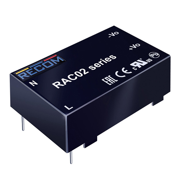 RAC02-15SC The RECOM Power RAC02-15SC is an enclosed AC/DC converter with a 15V output voltage and 133mA current, delivering 2W of power. It features a 74% efficiency and Through Hole mounting.