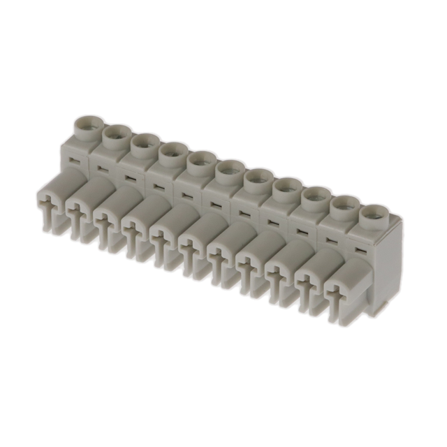 691385700011 The Würth Elektronik 691385700011 is an 11-position terminal block plug with female sockets and 5.00mm pitch. It features a screw wire guard termination, 180° entry, and is rated for 14A (UL) / 16A (VDE) and 300V (UL) / 250V (VDE).